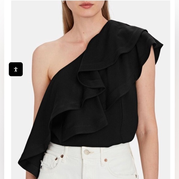 NWT  3.1 phillip lim womens drapey one shoulder blouse - Picture 10 of 11